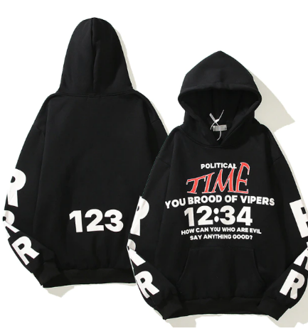 You brood of vipers black hoodie